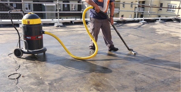 1. Schritt Terrasseneinbau Vakuumlösung AGITEC AG